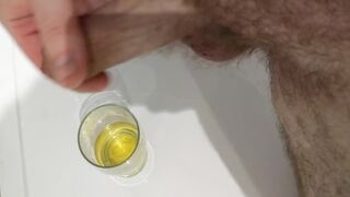 Piss cum and spit cocktails Hardcore gay piss pig destroys glass
