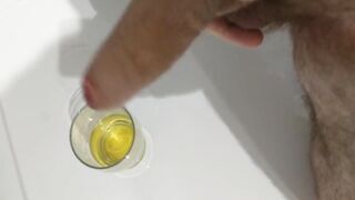 Piss cum and spit cocktails Hardcore gay piss pig destroys glass
