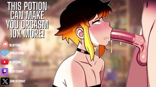 Femboy wizard milked you dry with moaning ASMR alone