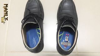 Tiny man crushed under manly soles feet crushing fetish vore bdsm